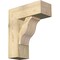 Ekena Millwork Funston Block Rough Sawn Bracket w/ Offset Brace, Douglas Fir, 8"W x 20"D x 24"H BKT0806X20X24FST05RDF - alternate 1